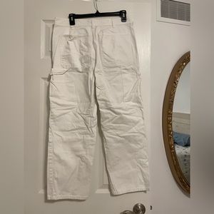 White Everlane wide leg pants size 12